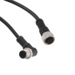 Kabel: pro snímače/automatizaci PIN: 8 s kovovou maticí 2A PUR