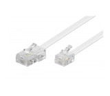 Propojovací kabel RJ11 - RJ45 pro modemy bílý 10m