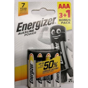 Alkalická baterie AAA 3+1 alkaline power