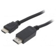Kabel DisplayPort 1.1,HDMI 2.0 10m černá 28AWG