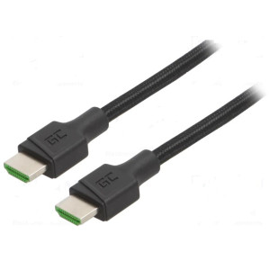 Kabel HDCP 2.2,HDMI 2.0 HDMI vidlice,z obou stran 1,5m černá