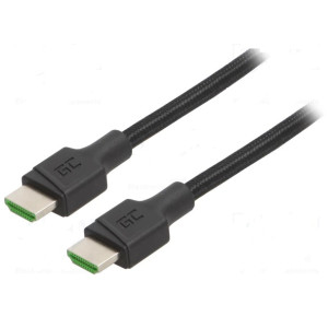 Kabel HDCP 2.2,HDMI 2.0 HDMI vidlice,z obou stran 3m černá