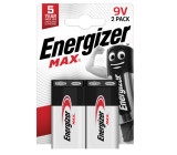 Alkalická baterie 9V 6F22 energizer max 2ks