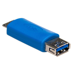 Adaptér USB 3.0 USB A zásuvka,USB B micro vidlice niklovaný