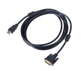 Kabel HDMI 1.4 DVI-D (24+1) vidlice,HDMI vidlice 3m černá