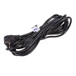 Kabel CEE 7/7 (E/F) úhlová vidlice,IEC C13 zásuvka 5m černá