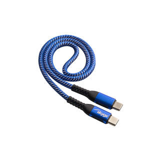 Kabel USB 2.0 USB C vidlice,z obou stran niklovaný 0,5m 100W