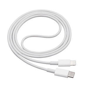 Kabel USB 2.0 vidlice Apple Lightning,USB C vidlice 1m bílá