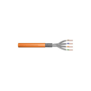 Vodič S/FTP 7 drát 4x2x23AWG LSZH oranžová 100m Økab: 7,2mm