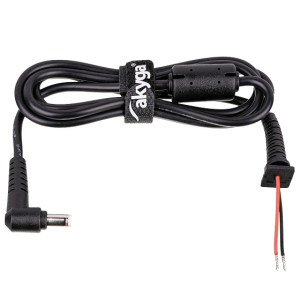 Kabel 2x0,5mm2 vodiče,DC 5,5/1,7 zástrčka úhlový černá 1,2m