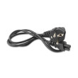 Kabel 3x0,75mm2 CEE 7/7 (E/F) úhlová vidlice,IEC C5 zásuvka