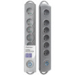 Plug socket strip: protective Sockets: 6 230VAC 10A grey 5m