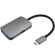 Adaptér USB 3.1 0,21m černá šedá