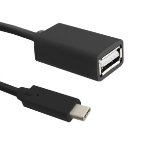 Kabel USB 2.0 USB A zásuvka,USB C vidlice 0,25m