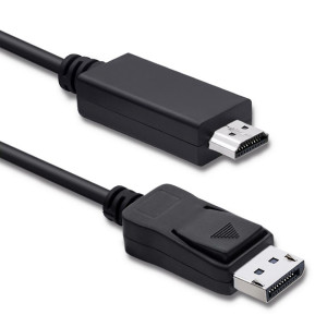 Kabel DisplayPort 1.2 DisplayPort vidlice, HDMI vidlice 3m