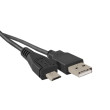 Kabel USB 2.0 USB A vidlice,USB B micro vidlice 1m černá