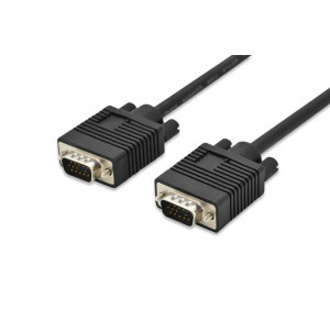 Kabel D-Sub 15pin HD vidlice, z obou stran černá 5m 28AWG