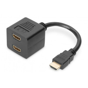 Rozbočovač signálu HMI HDMI zásuvka x2,HDMI vidlice 200mm