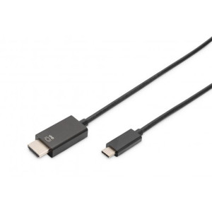 Adaptér HDMI 2.0 HDMI vidlice,USB C vidlice niklovaný 5m