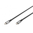 Kabel USB 4.0 USB C vidlice,z obou stran zlacený 1m Žíla: Cu