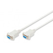Kabel D-Sub 9pin zásuvka z obou stran 3m šedá