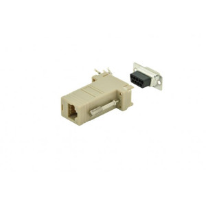 Adaptér D-Sub 9pin vidlice, RJ45 zásuvka