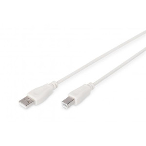 Kabel USB 2.0 USB A vidlice,USB B vidlice niklovaný 1,8m