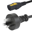 Kabel 3x1mm2 AS 3112 (I) vidlice,IEC C13 zásuvka PVC 2m 10A