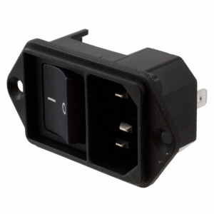 Konektor IEC 60320,napájecí AC C14 (E), s vypínačem zásuvka