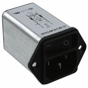 Konektor IEC 60320,napájecí AC C14 (E), s filtrem, s vypínačem
