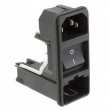 Connector: AC supply socket male 10A 250VAC IEC 60320 C14 (E)