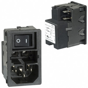 Konektor IEC 60320,napájecí AC KMF zásuvka vidlice 10A 0,4mH