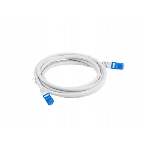 Patch cord S/FTP 6a lanko CCA LSZH šedá 10m 26AWG Žíly: : 8