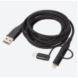 USB kabel multifunkční USB A - USB C - USB B micro - APPLE 2m