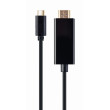 Adaptér HDMI 1.4,USB 3.1 HDMI vidlice,USB C vidlice 2m černá