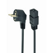 Kabel 3x1,5mm2 CEE 7/7 (E/F) úhlová vidlice,IEC C19 zásuvka