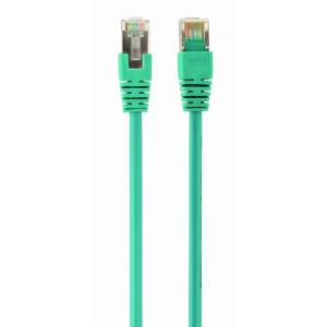 Patch cord F/UTP 5e lanko CCA PVC zelená 2m 26AWG Økab: 5,3mm