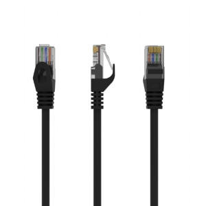 Patch cord U/UTP 6 lanko CCA PVC černá 1,5m 26AWG Økab: 6,2mm