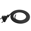 Kabel 2x0,75mm2 CEE 7/16 (C) vidlice,vodiče PVC 2m černá