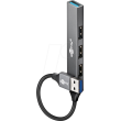 Hub USB USB A zásuvka x4,USB A vidlice USB 2.0,USB 3.2 PnP