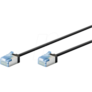Patch cord U/UTP 6a lanko Cu LSZH černá 10m 32AWG -20÷75°C