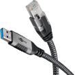 Kabel USB 3.0 RJ45 vidlice,USB A vidlice niklovaný 10m U/FTP