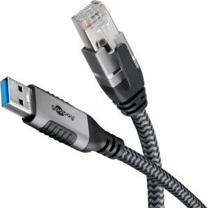 Kabel USB 3.0 RJ45 vidlice,USB A vidlice niklovaný 10m U/FTP