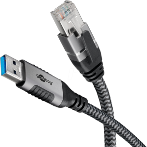 Kabel USB 3.0 RJ45 vidlice,USB A vidlice niklovaný 15m U/FTP