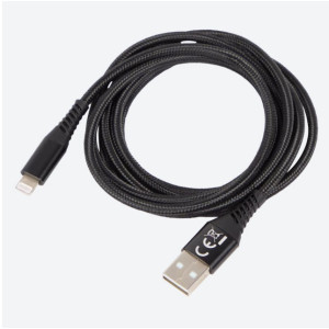 USB APPLE datový a nabíjecí kabel černý 1,5m