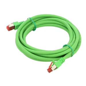 Patch cord S/FTP 6 lanko Cu LSZH zelená 3m 27AWG