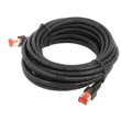 Patch cord S/FTP 6 lanko Cu LSZH černá 5m 27AWG