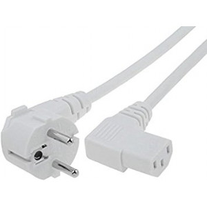 Kabel 3x1mm2 PVC 2,5m bílá 10A 250V Provedení: Uni-Schuko