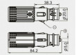 Vidlice autozapalovače 16A 12V/1x15A černá