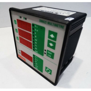 Panelový měřič výkonu LED V AC:30÷480V I AC:0,05÷6A True RMS